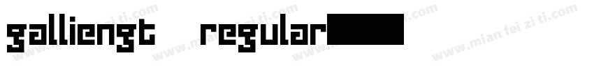galliengt regular字体转换